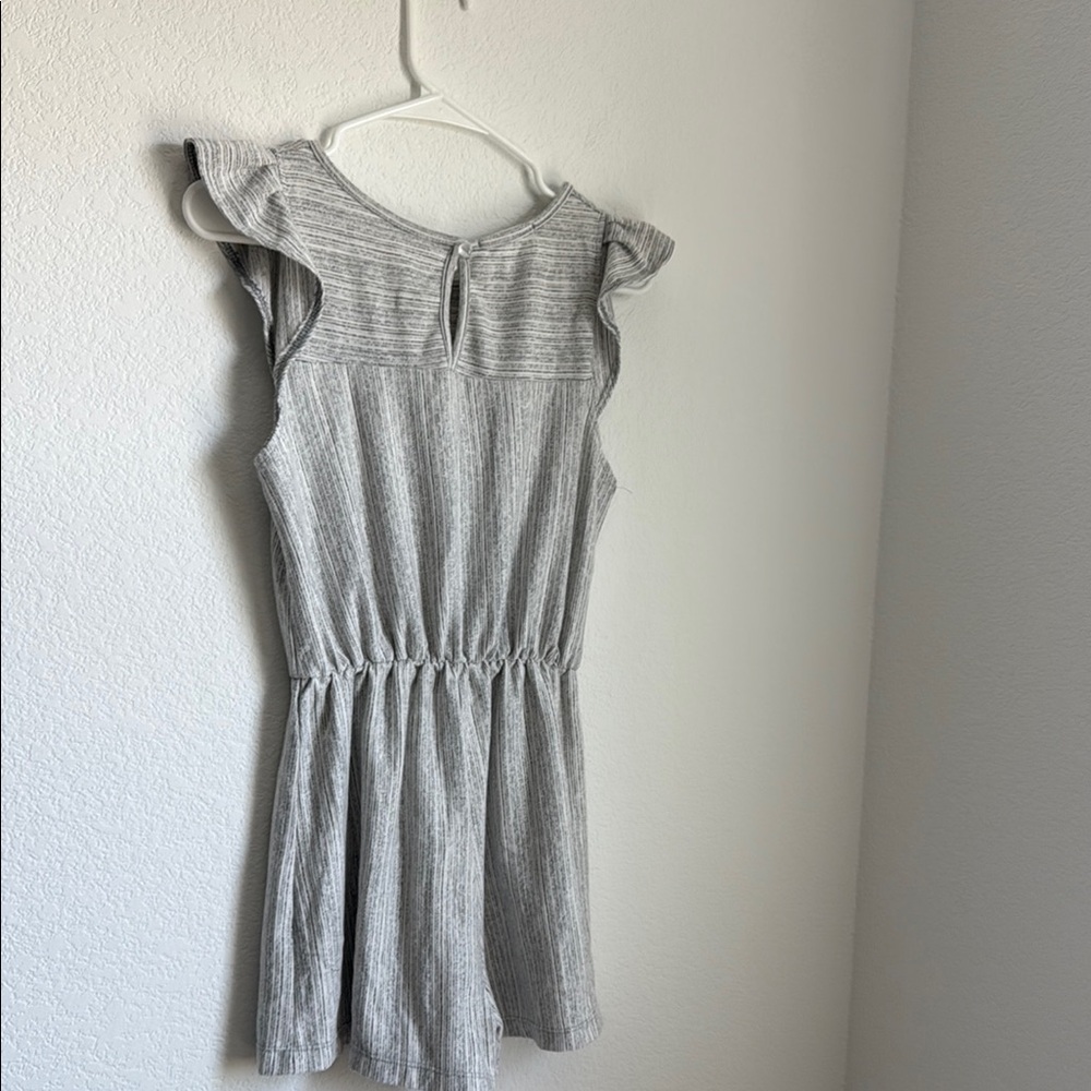 Caution To The Wind Gray Knit Jumpsuit with Fitted Silhouette - Picture 9 of 13